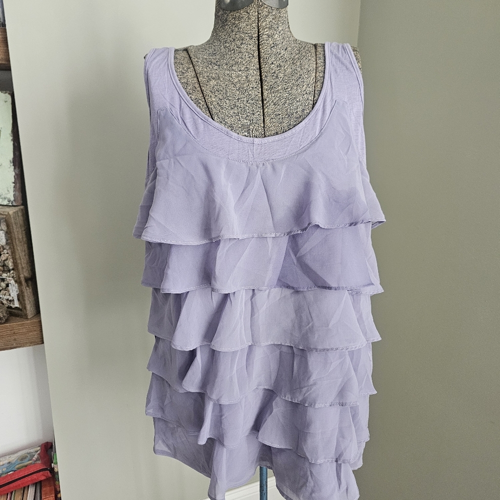 Chic Lavender Ruffled Dress